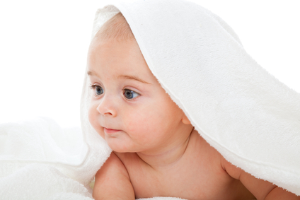 Little boy in bath towel